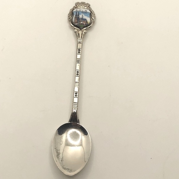 Vtg 800 Silver Koln Cologne Souvenir Spoon Heidelberg Stamped 800 RED/ 3.9” - Picture 1 of 5